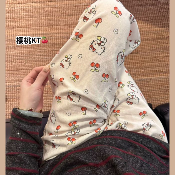 여성용 잠옷, 긴 바지, 여름 루즈한 새로운 스타일의 워킹 팬츠, 홈 파자마, 야외에서 착용 가능, 클라우드 코튼
