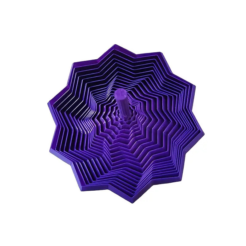3d打印带手柄的十角边指尖解压玩具萝卜塔螺旋烦躁之十角星摆件|undefined
