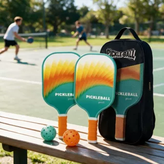 匹克球拍套装玻纤pp蜂窝Pickleball40孔学生户外运动训练儿童玩具