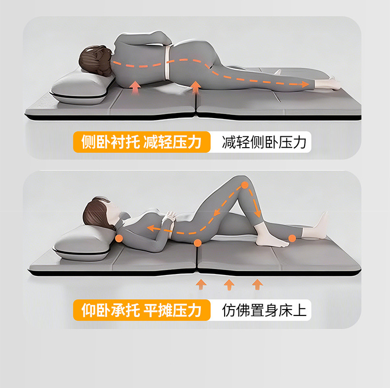 Car Travel Bed, No-Inflatable Car Rear Seat Sleeping Mat, Car Extension Board, Universal Trunk Folding Mattress Wholesale