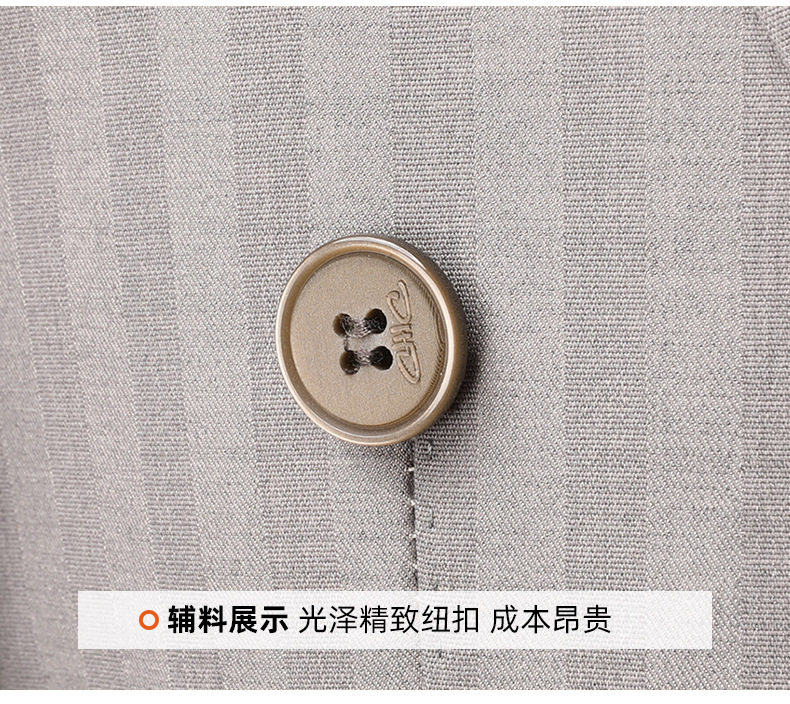Bộ vest nam dáng ôm phối khuy hai hàng, áo vest + quần, kiểu công sở lịch lãm — Bao cao su màu be (áo+quần), Bộ 2 kiện màu cà phê (áo+quần), Màu be (áo+áo khoác+quần), Màu cà phê (áo+áo khoác+quần) chi tiết 26