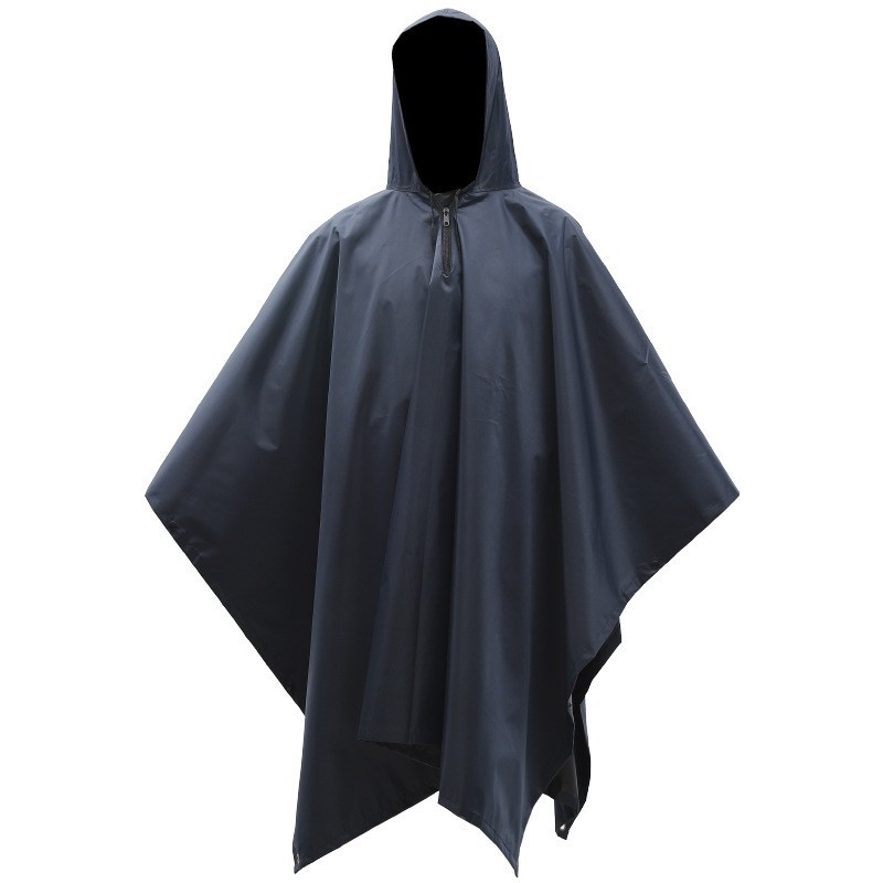 Capa de lluvia comercio exterior tres en uno transfronterizo multifuncional cortina de terra mat portátil PU unido impermeable al por mayor