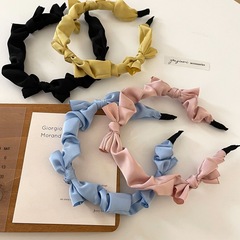 2022 New Butterfly Bow Headband for Women, Sweet and Elegant High Crown Headband, Advanced Feel Face Washing Hair Pin Korean Style Hair Accessory