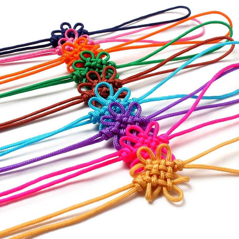 Фабрика оптовой небольшой размер китайский узел Нефрит линия резюме узел разнообразие цветов на складе питания небольшой размер китайский узел кулон