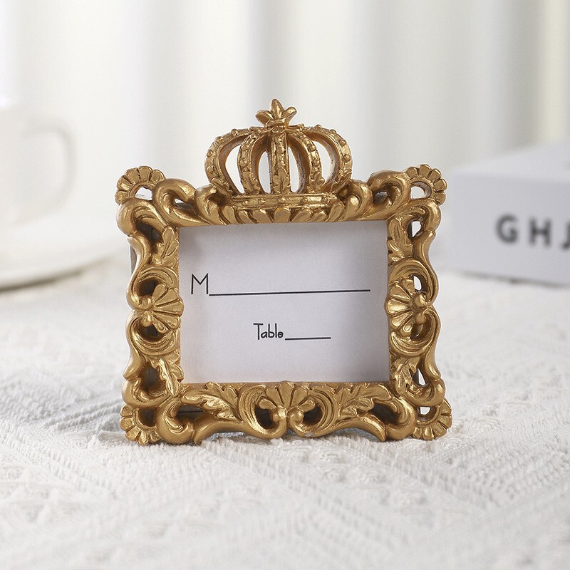 European-Style Party Supplies, Home Decoration Frames, Picture Frames, Photo Clips, Small Gifts, Crown Resin Photo Frames, Wholesale