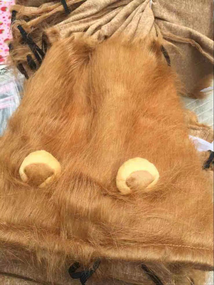 Mascota cabeza de león peluca perro peluca Halloween mascotas suministros Melena León Peluca de perro