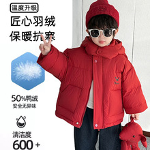 0041男女童冬季羽绒服洋气婴儿童卡通50白鸭绒羽绒外套宝宝棉衣潮