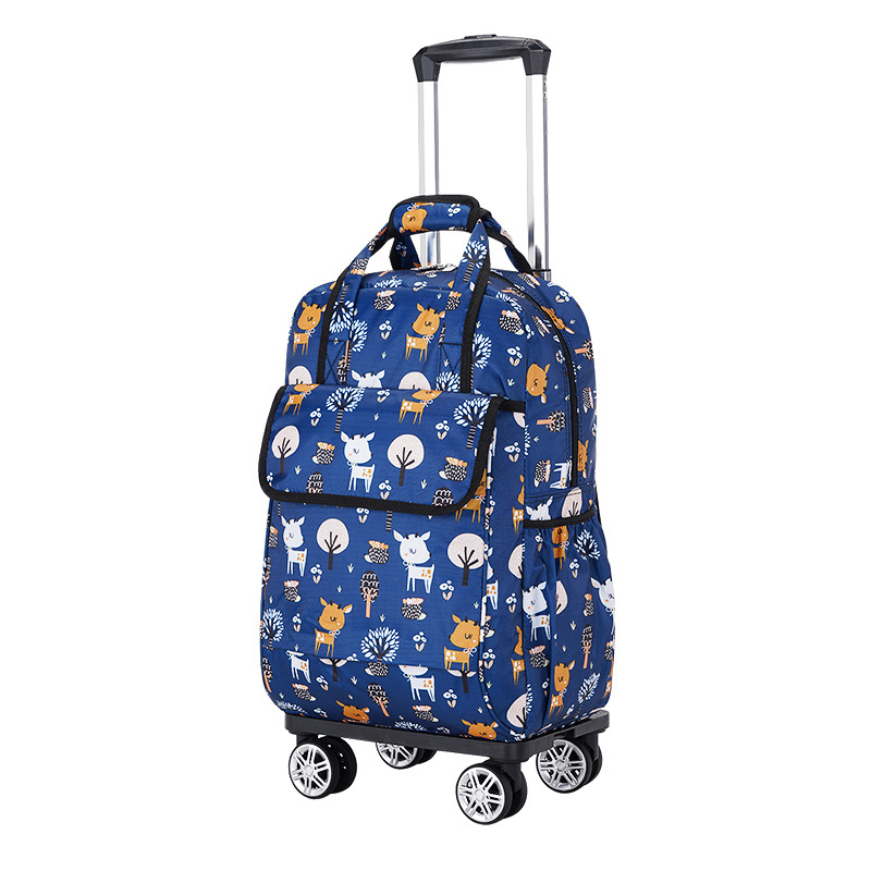 Rueda universal trolley mochila plegable ligero trolley bolsa de viaje de larga y corta distancia bolsa impermeable bolsa de embarque al por mayor