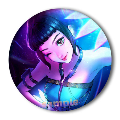 新款Kpop猎魔女团徽章卡通周边吧唧 马口铁胸章挂件|undefined