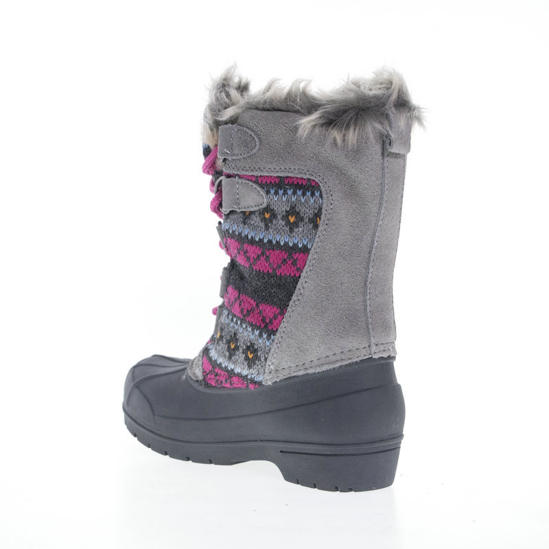 Botas de caza de patos botas de nieve botas impermeables y cálidas botas de nieve de invierno para niños y niñas