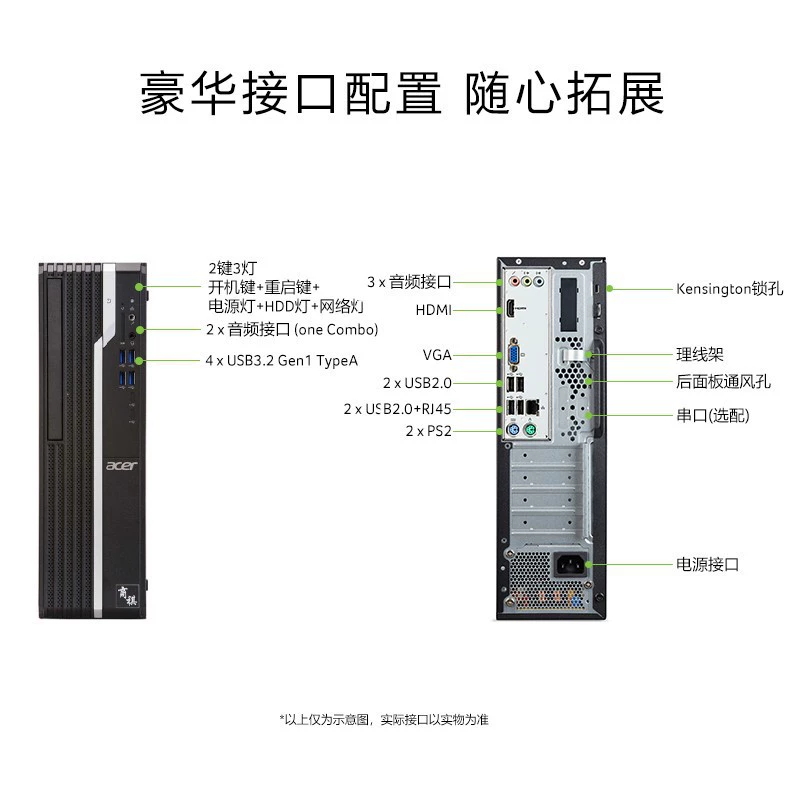 Настольный коммерческий/домашний системный блок Acer с N4270, оригинал, наличие на складе