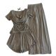 Modal Pajamas Women's Spring and Summer Short-sleeved Shorts Trousers Thin Sweet and Pure Style with Chest Pad Home Clothes suit