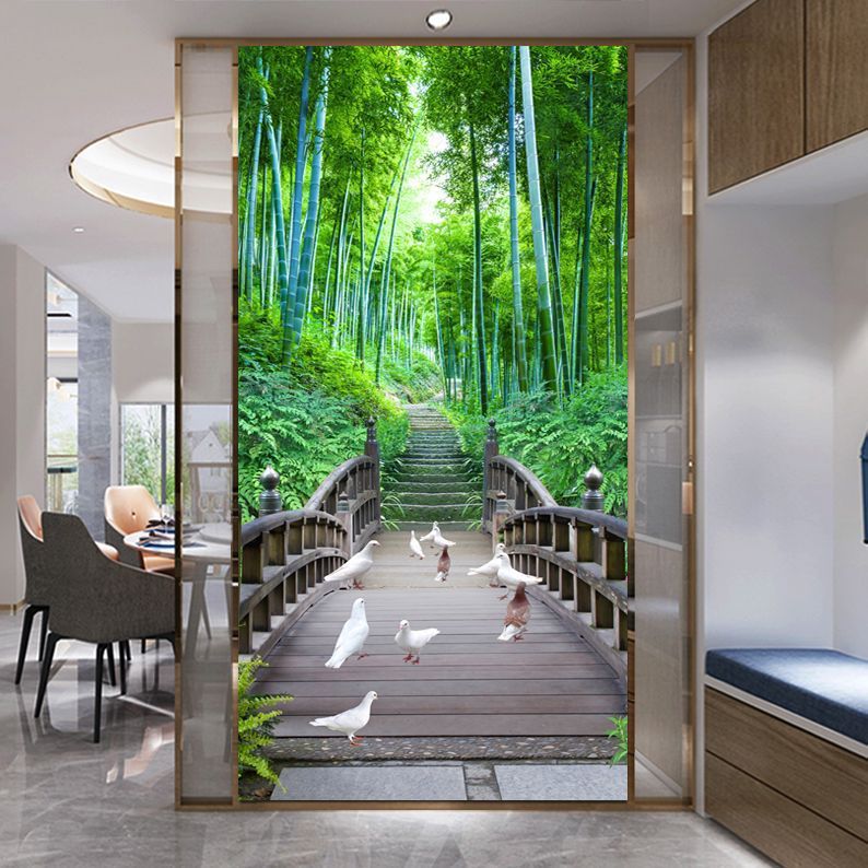 玄関装飾画寝室シール山水廊下壁画通路風景年画壁画客間中国式|undefined