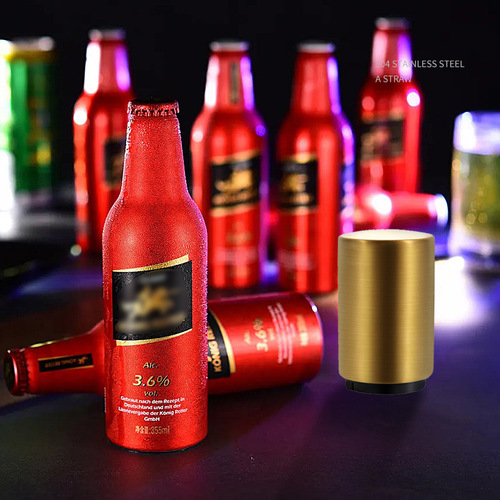 Factory direct selling stainless steel bottle opener automatic seamless press beer cocktail lid Amazon 304 bottle opener