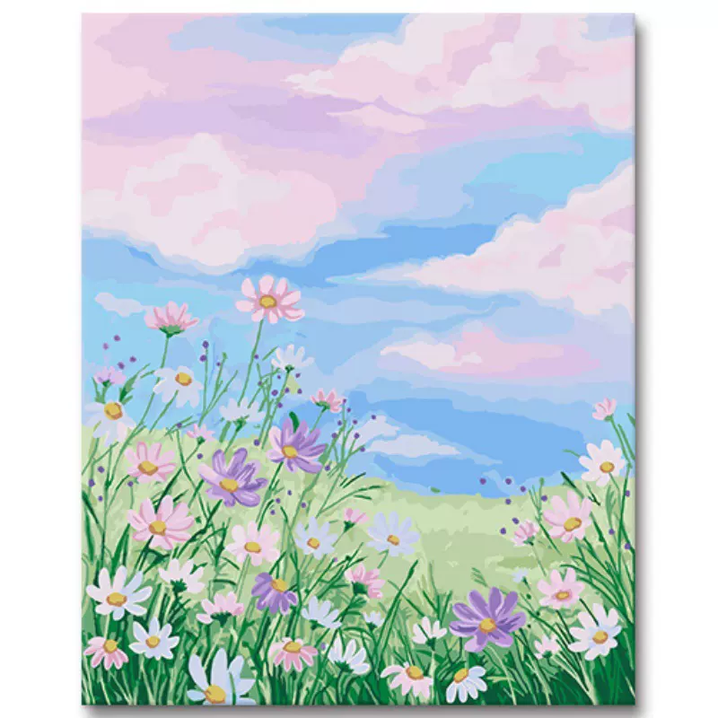 加工定 制diy简约数字油画 40*50无框手工装饰画多种系列油画挂画