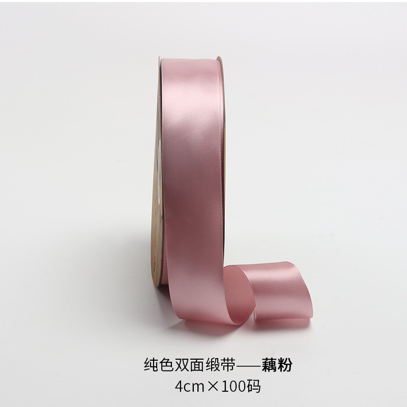 Cinta de 4cm de flores al por mayor cinta de poliéster multicolor cinta cinta de boda cinta floristería paquete de flores material de bricolaje hecho a mano