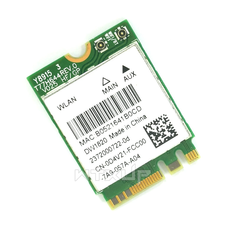 Беспроводная сетевая карта Qualcomm DW1820 NFA344, 5G двухдиапазонный гигабитный Wi-Fi5, модуль NGFF M.2 с Bluetooth 4.1