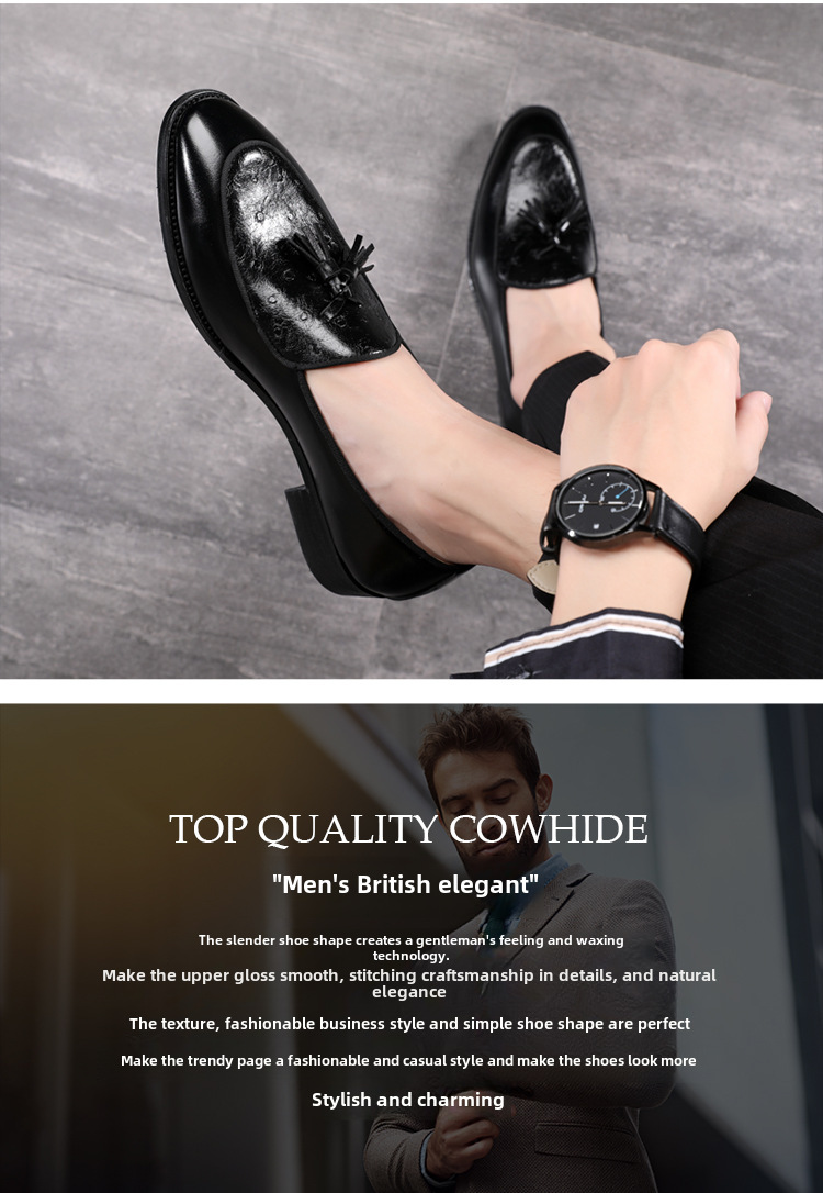 Pointy Tassel Loafers For Men – Stylish Leather Casual Shoes_voghion.com