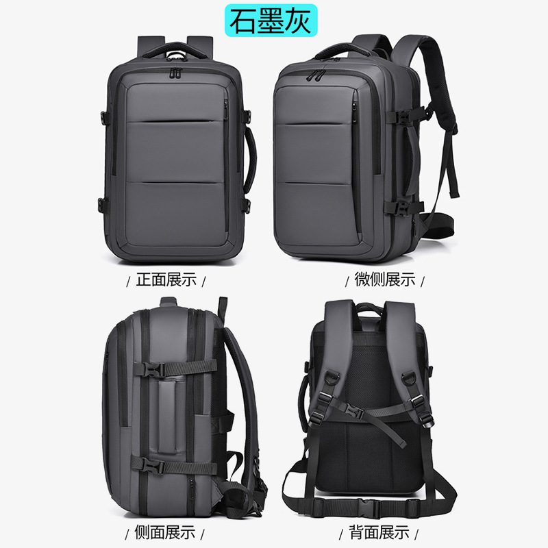Mochila para hombre de gran capacidad, mochila de viaje para ir al trabajo, con separación de compartimentos secos y húmedos, mochila para hombre para viajes de negocios.