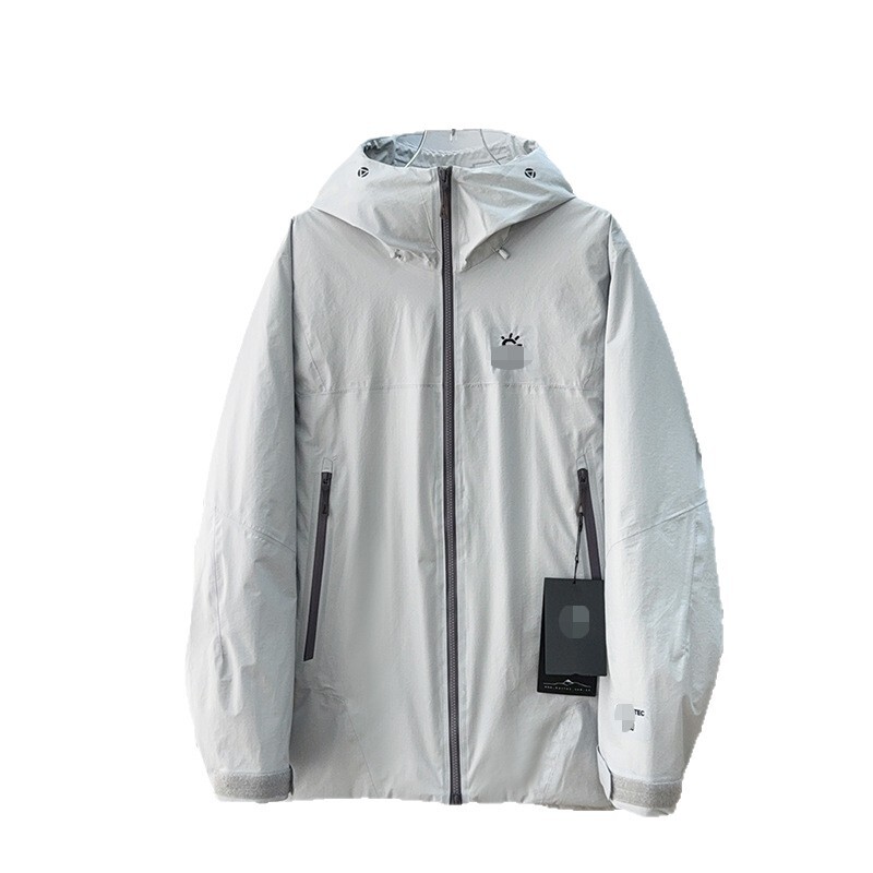 凯KLS羽绒服男25冬季新款小太阳运动防水连帽户外硬壳冲锋衣鹅绒|undefined