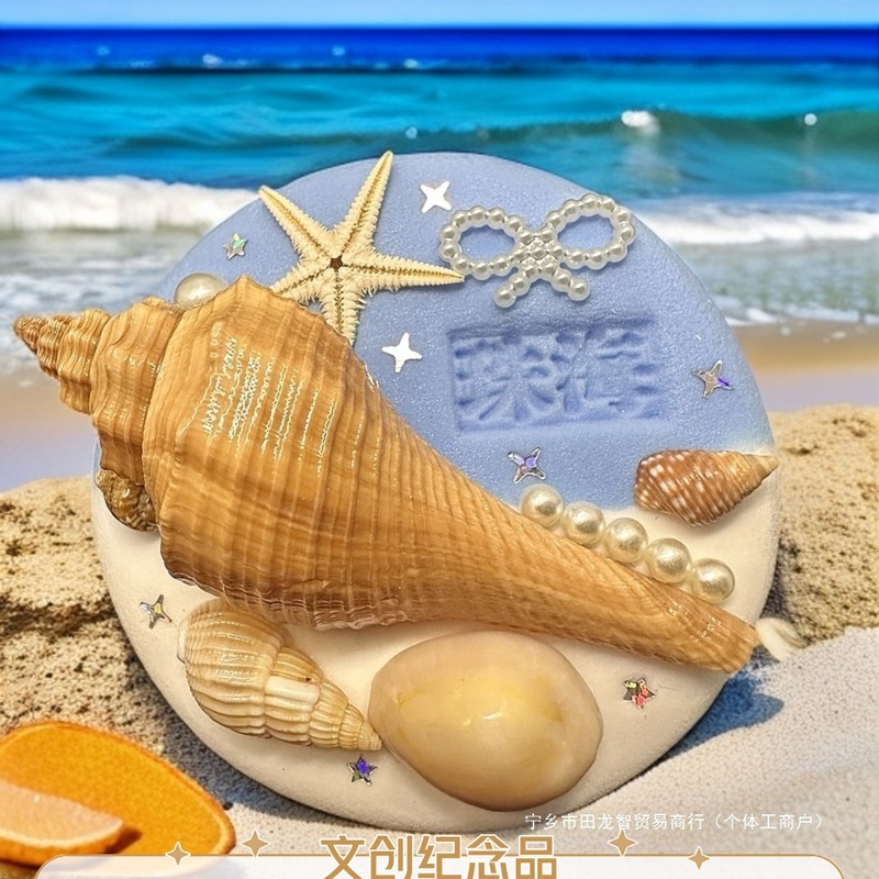 海螺贝壳冰箱贴文创海边旅游纪念品新款大连海南三亚威海青岛珠海|undefined