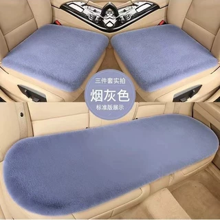 冬季汽车坐垫防兔毛毛垫单片座垫办公座椅棉垫毛绒无靠背短毛座椅
