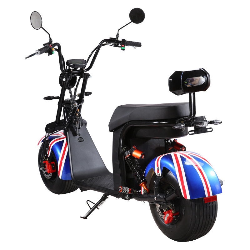 Kuji bicicleta eléctrica monopatín de litio tranvía Harley coche eléctrico neumático ancho adulto batería coche motocicleta rueda grande