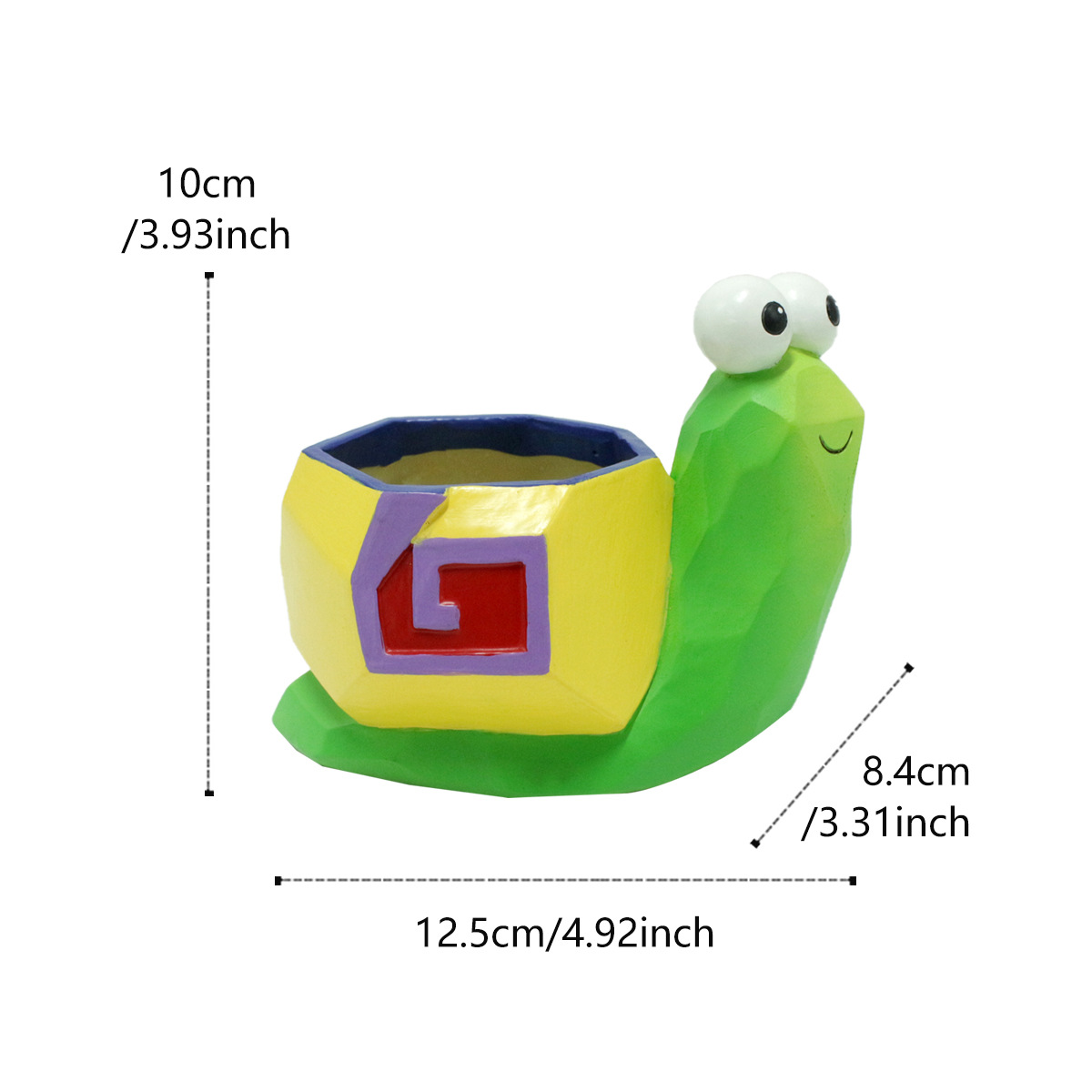  New Products Resin Snail Shape Small Flower Pot Green Plant Animal Shape Fleshy Container Decoration Kindergarten Decoration