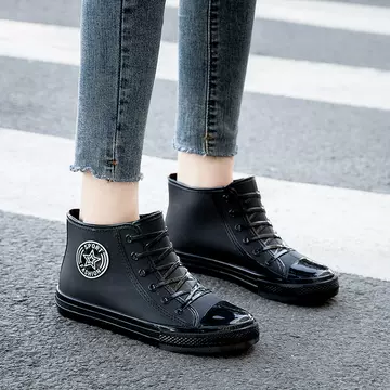 Wholesale of waterproof shoes for women, rain boots, student anti slip rubber shoes, adult water boots, short sleeves, fashionable work shoes, foreign trade - ShopShipShake