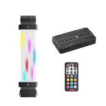 4Pin主板流星霓虹线 台式电脑ARGB发光线 流星光效供电延长霓虹线