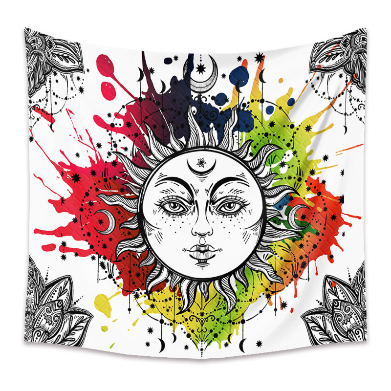 Home Cross-border Bohemian Tapestry Room Decoration Wall Cloth Mandala Decoration Cloth Tapestry display picture 61