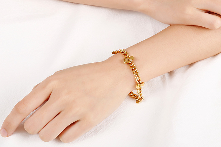 Women'S Gender PVD Coated 18K Gold Plated Fruit Stainless Steel Fashion Waterproof Non Tarnish 304 Stainless Steel