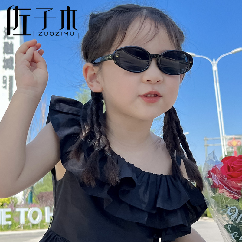 佐子木新款兒童墨鏡太陽鏡男女童時尚遮陽鏡防曬寶寶防紫外線眼鏡