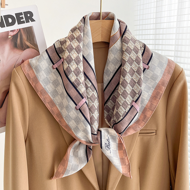 체스판 B 글자 - 핑크 라이스