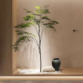 仿真植物假树榕树家居室内客厅大型落地侘寂风格装饰盆栽绿植摆件