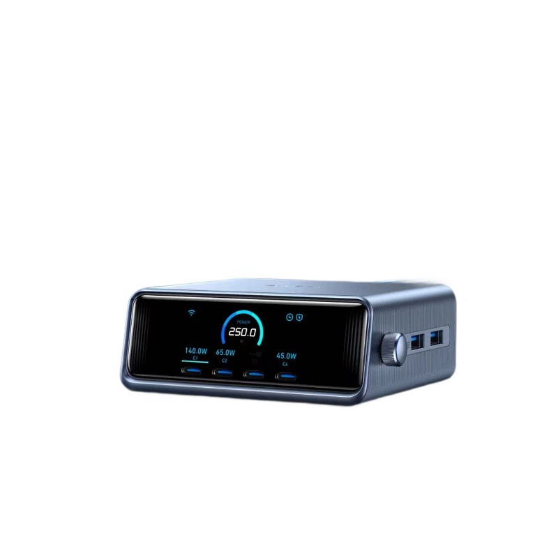 ANKER настольная зарядная станция Pro 250W с дисплеем, зарядка, галлий нитрид, мультитоковой порт, высокая мощность, USB-C