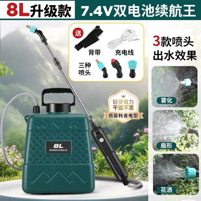 电动喷雾器农用喷壶高压小型消毒家用打药机农药喷洒器浇花水神器|undefined