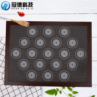 Cross-border wholesale double-sided hollow baking mat macaron bread oven baking breathable double-sided silicone hollow baking mat