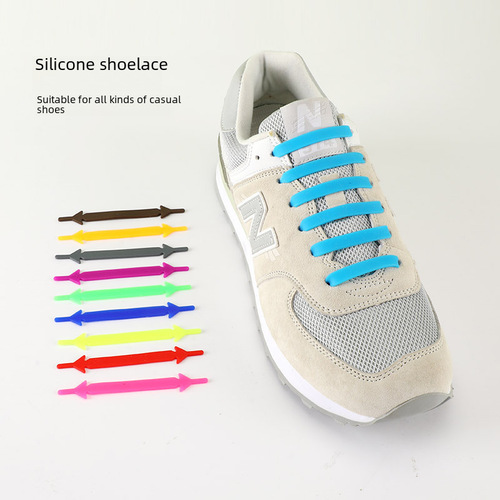 Factory direct large quantity arrow-shaped elastic slip-on silicone laces