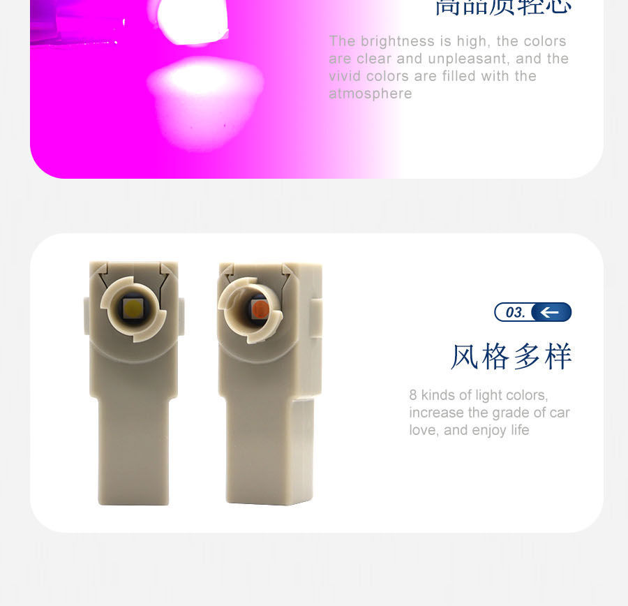 Suitable for Toyota series models Erfa Wilfen RAV4 car LED foot socket Toyota foot light
