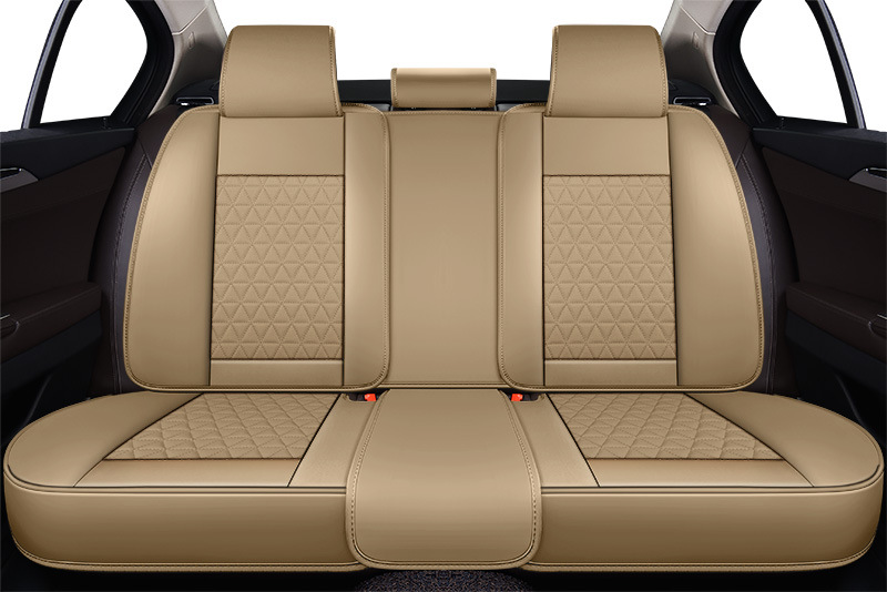 Four-Season Universal Car Seat Covers for Five-Seater Cars, Luxury Seat Covers, Breathable Linen Car Seat Cushions, Decorative Pads
