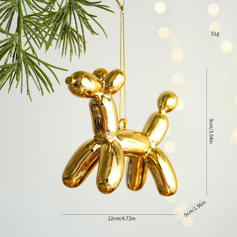 クリスマス装飾バルーン犬ペンダントクリスマスツリー装飾スノーフレークハウスペンダント装身具ガーランドアクセサリー|undefined