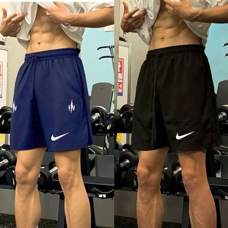 Summer Shorts for Men, Quick-Drying Woven Fitness Shorts, Running Sports Basketball Training Shorts, Casual Track and Field Shorts