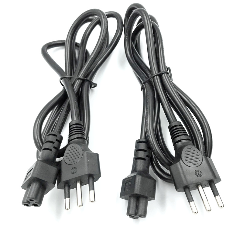 意大利标三插梅花尾电源线 意规插头线 IMQ认证LED照明灯具连接线