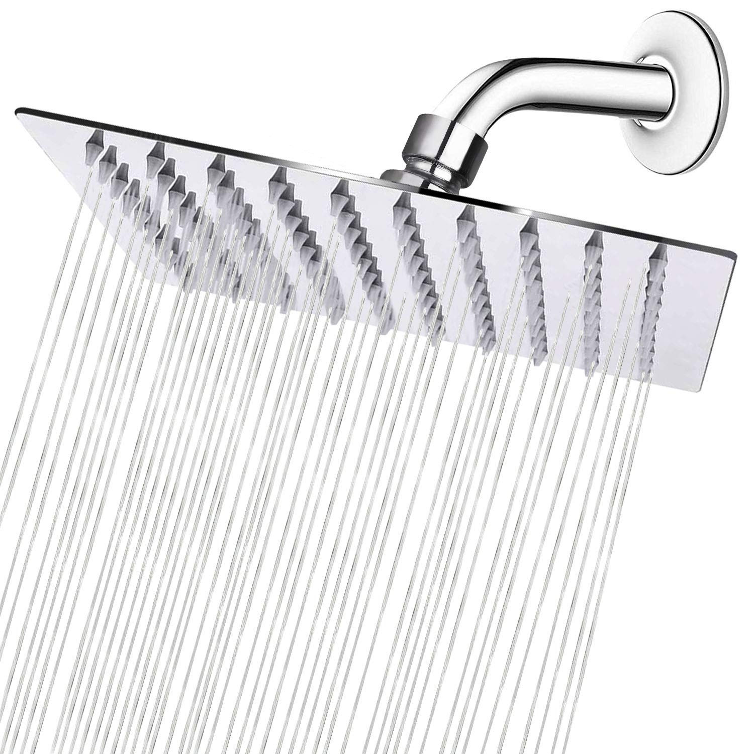 Top de acero inoxidable gran ducha de ducha de ducha de ducha presurizada un solo cabezal de ducha de ducha 4 puntos accesorios generales lotes de oro dibujado