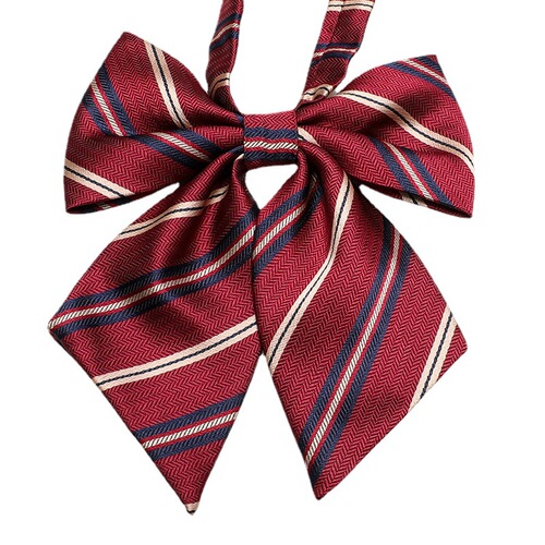 jk uniform bow tie female solid color feather Japanese style beveled flat angle student collar flower bow sailor suit small object collar flower