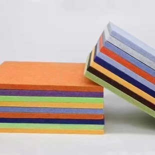 Polyester Fiber Sound-Absorbing Board Kindergarten Piano Room Ktv Soundproofing Board Indoor Wall Decoration Material Felt Soundproofing Board