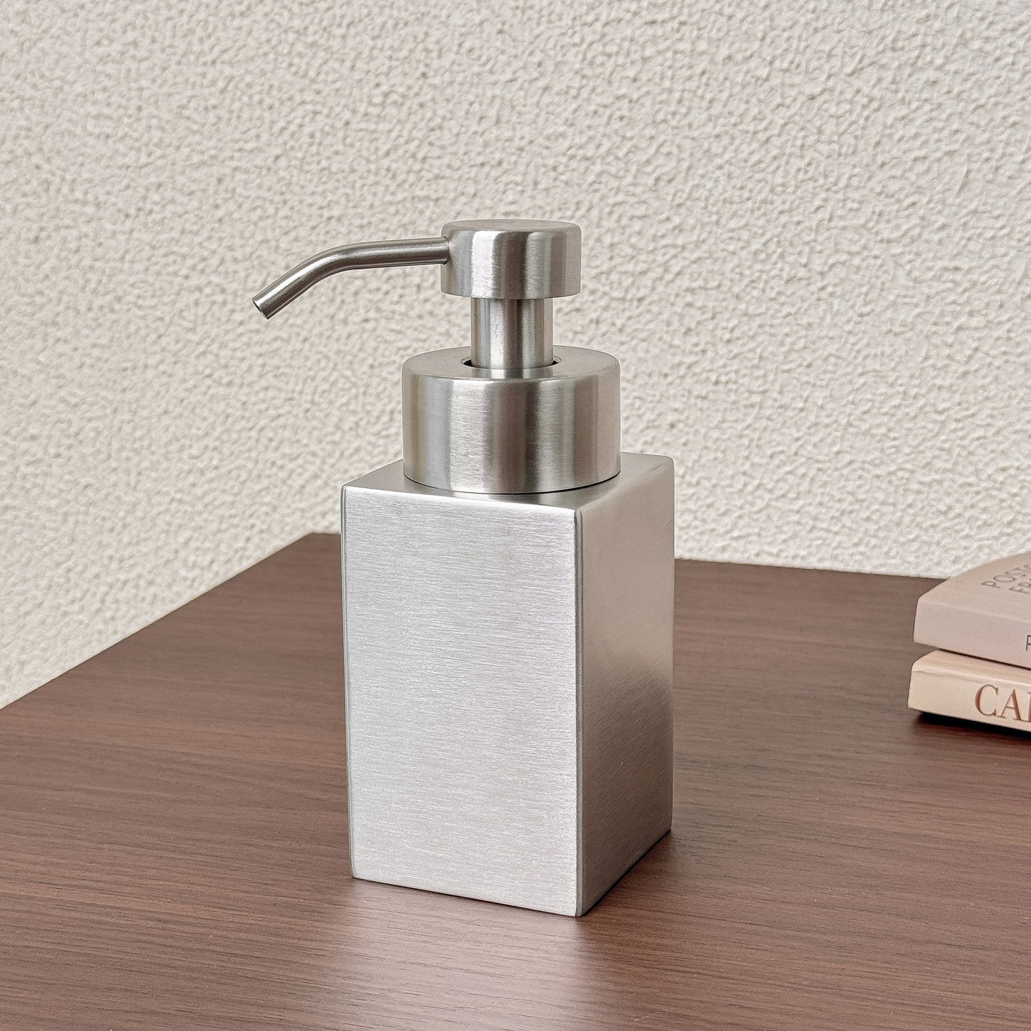 300ml thickened 304 stainless steel hand sanitizer bottle, press-type dispensing bottle, shower gel foaming lotion foam soap dispenser