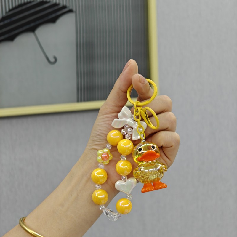 Cuentas de pato de cristal - Amarillo