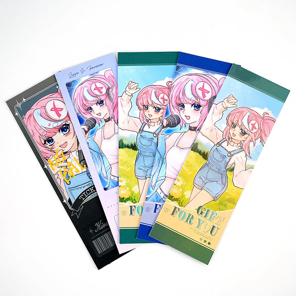 Laser ticket anime fan merchandise, custom personalized planner starry sky ticket stubs